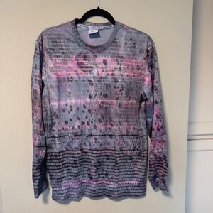 Spicy Tuna Med Coastal Outfitters Fish Scales Pattern Long Sleeve‎ Shirt